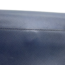 将图像加载到图库查看器中，PRADA Saffiano Leather Shoulder Bag Navy/Orange2VD019 Leather
