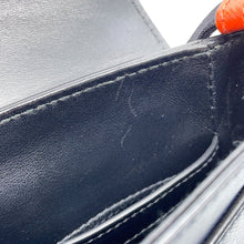 将图像加载到图库查看器中，PRADA Saffiano Leather Shoulder Bag Navy/Orange2VD019 Leather
