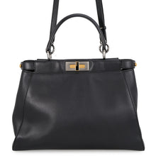 Load image into Gallery viewer, FENDI Peekaboo 2way Handbag Black8BN226 Leather Size regular
