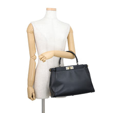 Load image into Gallery viewer, FENDI Peekaboo 2way Handbag Black8BN226 Leather Size regular
