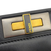 Load image into Gallery viewer, FENDI Peekaboo 2way Handbag Black8BN226 Leather Size regular
