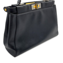 Load image into Gallery viewer, FENDI Peekaboo 2way Handbag Black8BN226 Leather Size regular
