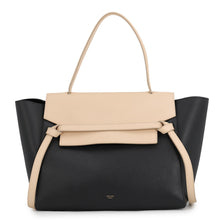 将图像加载到图库查看器中，CELINE Belt bag Black/Beige Leather
