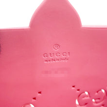 将图像加载到图库查看器中，GUCCI Punching GG Rubber Tote Pink679365 Rubber
