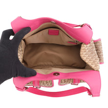 Load image into Gallery viewer, Dior Trotter Tote Bag Pink/Brown Canvas Leather
