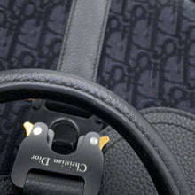 Load image into Gallery viewer, Dior Oblique Jacquard Saddle Tote Bag (2-Way Bag) Black1ADSH241YKS_H03E Canvas Leather
