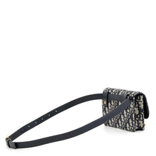 Load image into Gallery viewer, Dior Oblique Waist Bag Beige/Black/Blue Canvas Leather
