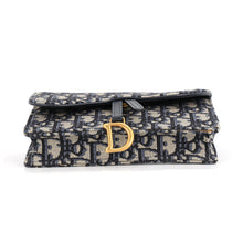 Load image into Gallery viewer, Dior Oblique Waist Bag Beige/Black/Blue Canvas Leather
