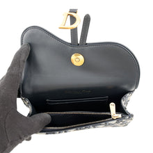 Load image into Gallery viewer, Dior Oblique Waist Bag Beige/Black/Blue Canvas Leather

