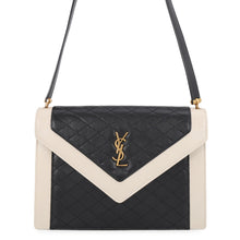 Load image into Gallery viewer, SAINT LAURENT PARIS Gabby Satchel Shoulder Bag Black/White668863AAAAN1031 Lambskin
