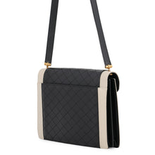 Load image into Gallery viewer, SAINT LAURENT PARIS Gabby Satchel Shoulder Bag Black/White668863AAAAN1031 Lambskin
