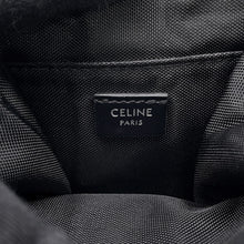 将图像加载到图库查看器中，CELINE trekking mobile pouch Black/White10J212DVN.38SI Canvas Leather
