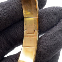 将图像加载到图库查看器中，HERMES Charniere Bangle Size PM Black/Gold Metal
