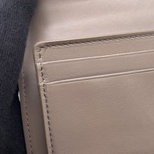 Load image into Gallery viewer, CELINE Triomphe Flap Wallet Gray10D783 shiny calf
