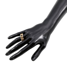将图像加载到图库查看器中，GUCCI GG ChainRing Size XS Gold Metal
