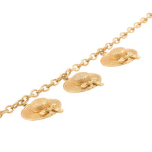 Load image into Gallery viewer, CHANEL Hat motif triple necklace Gold Metal
