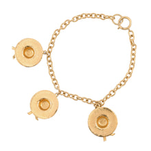 Load image into Gallery viewer, CHANEL Hat motif triple necklace Gold Metal
