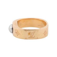 Load image into Gallery viewer, LOUIS VUITTON Nanogram Ring Size M GoldM00214 Metal
