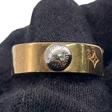Load image into Gallery viewer, LOUIS VUITTON Nanogram Ring Size M GoldM00214 Metal
