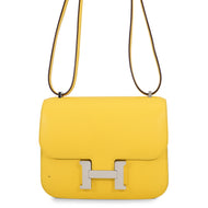 HERMES Constance3 Miroir Jaune de Naples Epsom Size Mini