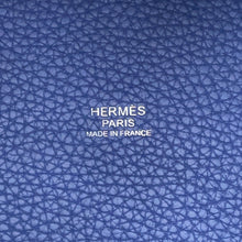 Load image into Gallery viewer, HERMES Picotin Lock Casaque Blue Saphir/Blue Brighton Taurillon Clemence Size MM

