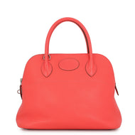 HERMES Bolide Rose Jaipur Taurillon Clemence Size 31