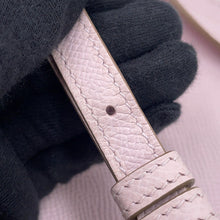 将图像加载到图库查看器中，HERMES Nap To Go mauve pail Epsom
