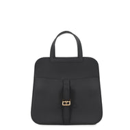 HERMES Halzan Black Swift Leather Size Mini