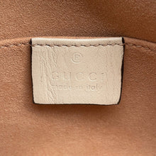 将图像加载到图库查看器中，GUCCI GG Marmont Small Camera Bag Navy/White447632 Leather Size Small
