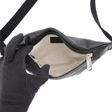 Load image into Gallery viewer, GUCCI GG embossed belt bag Black658582 Leather
