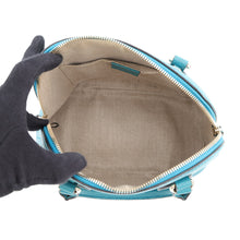 将图像加载到图库查看器中，GUCCI Interlocking G 2WAY Bag Turquise Blue449661 Leather

