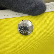 Load image into Gallery viewer, HERMES Garden Party Lime/Craie Toile Officier Country Leather Size TPM
