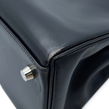 将图像加载到图库查看器中，HERMES Kelly Retourne Black Box Calf Leather Size 35
