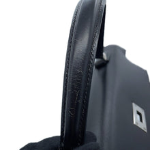 将图像加载到图库查看器中，HERMES Kelly Retourne Black Box Calf Leather Size 35
