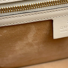 Load image into Gallery viewer, GUCCI Sylvie Shoulder Bag White/Navy/Red421882 Leather Canvas
