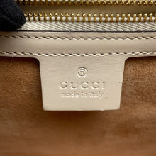 Load image into Gallery viewer, GUCCI Sylvie Shoulder Bag White/Navy/Red421882 Leather Canvas
