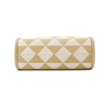 Load image into Gallery viewer, PRADA Symbol Embroidery 2-way Shoulder Bag Beige/White1BA355 Canvas Leather
