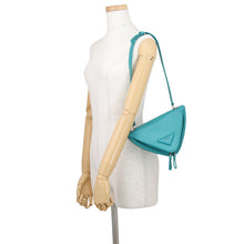 Load image into Gallery viewer, PRADA Padded Triangle 2-Way Handbag Turquise Green1BA315_2DX8_F0363 Leather
