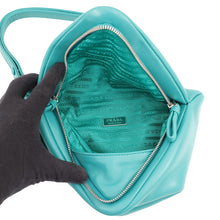 Load image into Gallery viewer, PRADA Padded Triangle 2-Way Handbag Turquise Green1BA315_2DX8_F0363 Leather
