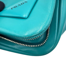 Load image into Gallery viewer, PRADA Padded Triangle 2-Way Handbag Turquise Green1BA315_2DX8_F0363 Leather
