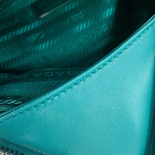Load image into Gallery viewer, PRADA Padded Triangle 2-Way Handbag Turquise Green1BA315_2DX8_F0363 Leather
