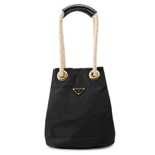 将图像加载到图库查看器中，PRADA Mariner Small Bucket Bag Black1BE082 Nylon
