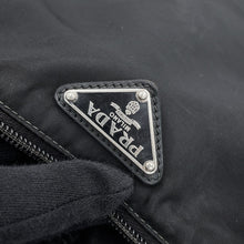 Load image into Gallery viewer, PRADA Triangle Logo Shoulder Bag Black Nylon

