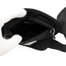 将图像加载到图库查看器中，PRADA Security Pouch Waist Bag Black1BL018 Nylon
