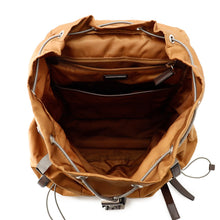 将图像加载到图库查看器中，PRADA Backpack Brown2VZ117 Nylon Leather
