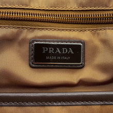 将图像加载到图库查看器中，PRADA Backpack Brown2VZ117 Nylon Leather
