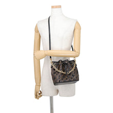 Load image into Gallery viewer, LOUIS VUITTON Noe Noir/BrownM26284 Monogram Sequins Size BB
