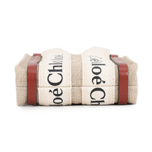 将图像加载到图库查看器中，Chloe Woody Nano Shoulder Beige/BrownCHC22AP235 Canvas Leather
