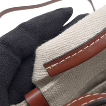 将图像加载到图库查看器中，Chloe Woody Nano Shoulder Beige/BrownCHC22AP235 Canvas Leather
