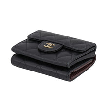 Load image into Gallery viewer, CHANEL Classic Small flap wallet BlackAP0230 Caviar Leather
